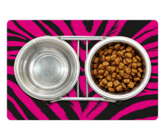 Hot Pink Zebra Skin Pet Mat