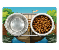 Floating Boat with Animals Pet Mat