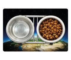 Russia from Space Sky Pet Mat