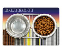 Retro Style Metropolis Pet Mat