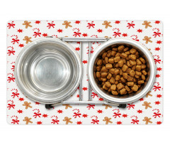 Candy Red Star Pet Mat