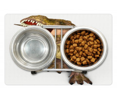 Roaring Vivid T-Rex Pet Mat