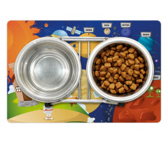 Cartoon Outer Space Pet Mat