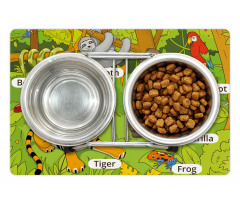 Jungle Fauna Zoo Pet Mat