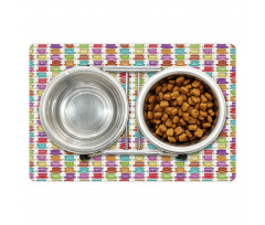 Colorful Cup Design Pet Mat