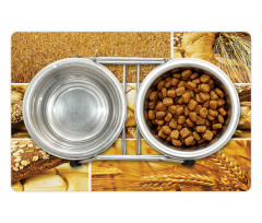 Wheat Stages Collage Pet Mat