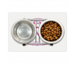 Pink Colored Horoscope Pet Mat