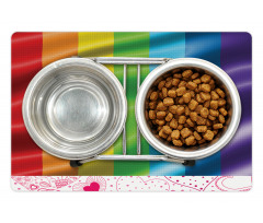 Pride Flag Inspired Design Pet Mat