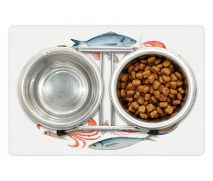 Aquarelle Tasty Seafood Pet Mat