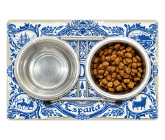 Madrid Calligraphy Tile Pet Mat