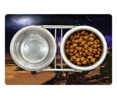 Desert Night Nebula Stars Pet Mat