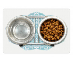 Oriental Round Motif Pet Mat