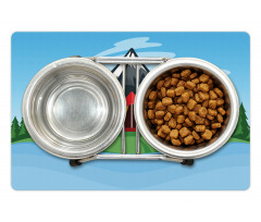 Camping Cartoon Pet Mat