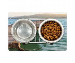 Wood Bridge Pier Sea Pet Mat