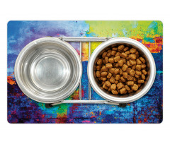 Vibrant Graffiti Spray Pet Mat