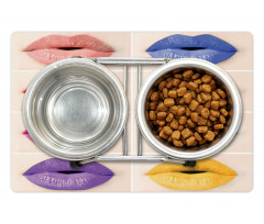 Several Color Lips Palette Pet Mat
