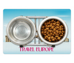 Travel Europe Landmarks Sky Pet Mat