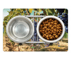 Rows of Wine Fruits in Italy Pet Mat