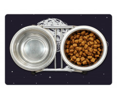 Hello Moon Astronaut Rocket Pet Mat