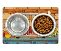 Kitchen Table Cuisine Theme Pet Mat