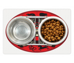 Chinese Horoscope Wheel Deco Pet Mat