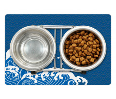 Sea Oriental Waves Pet Mat