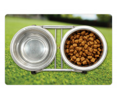 Golf Ball on Lip of Cup Grass Pet Mat