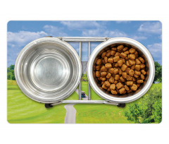 Scenic Countryside Golf Field Pet Mat