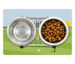 Teeing Box and Flag Golf Field Pet Mat