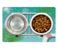 Tropical Summer Square Pet Mat