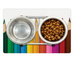 Colorful Pencils Macro Photo Pet Mat