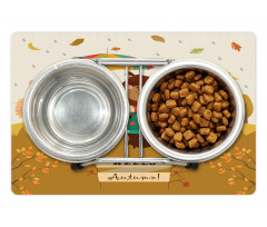 Hello Autumn Cartoon Pet Mat