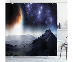 Science Fiction Nature Shower Curtain