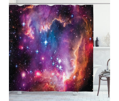 Magellanic Cloud Stars Shower Curtain
