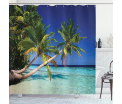 Maldives Bay Resort Shower Curtain