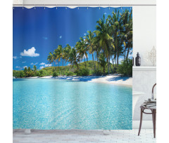 Relax Beach Resort Spa Shower Curtain
