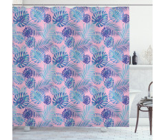 Hawaiian Party Botanical Art Shower Curtain