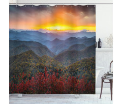 Picturesque Sunset NC Shower Curtain