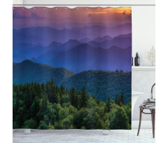 Colorful Sunset Photo Shower Curtain