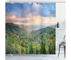 Autumn Outdoor Scene Shower Curtain