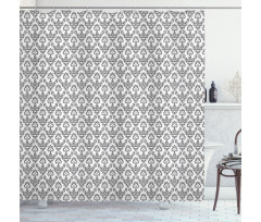 Monochrome Antique Ornate Shower Curtain