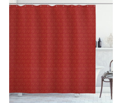 Traditional Japanese Curls Art Shower Curtain