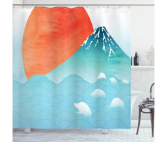 Japanese Far Eastern Nature Shower Curtain