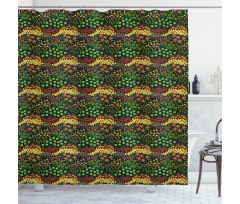 Agriculture Pattern Shower Curtain