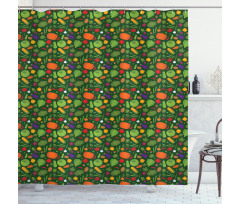 Organic Healthy Food Shower Curtain