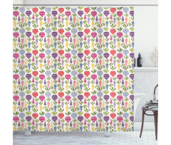 Beetroot and Carrot Arr Shower Curtain