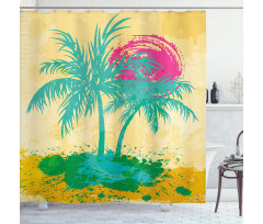 Vibrant Tones Summer Shower Curtain