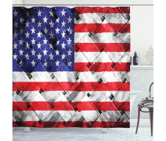 Fourth of July Day National Shower Curtain