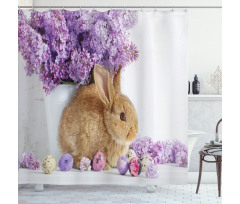 Rabbit Photo Shower Curtain