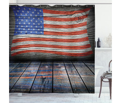 Patriotic National Flag Shower Curtain
